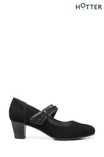 Hotter Black Samba Touch-Fastening Regular Fit Shoes (K75885) | £89