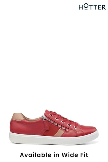 Hotter Red Chase Lace-Up/Zip Regular Fit Alto Shoes (K75894) | £89