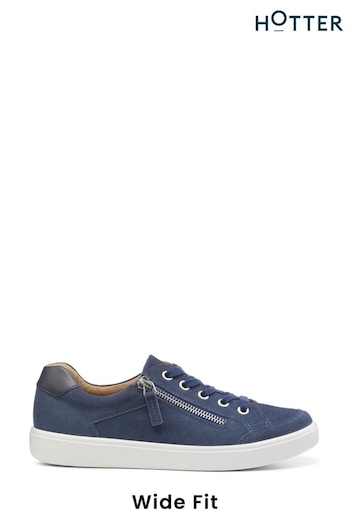 Hotter Blue Chase II Lace-Up/Zip X Wide Fit Trainers (K75910) | £89