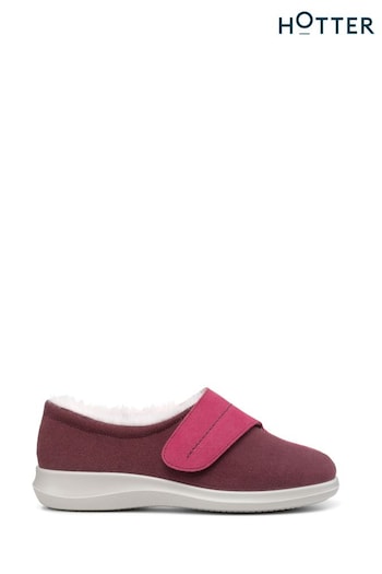 Hotter Red Wrap Touch-Fastening Regular Fit Slippers (K75912) | £59