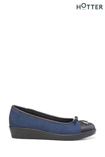 Hotter Blue Paloma Slip-On Shoes (K75939) | £79