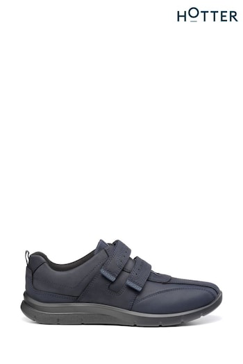 Hotter Blue Regular Fit Energise Touch Fastening Shoes (K75954) | £99