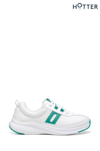 Hotter White Regular Fit Pace Lace-Up Shoes (K75970) | £79