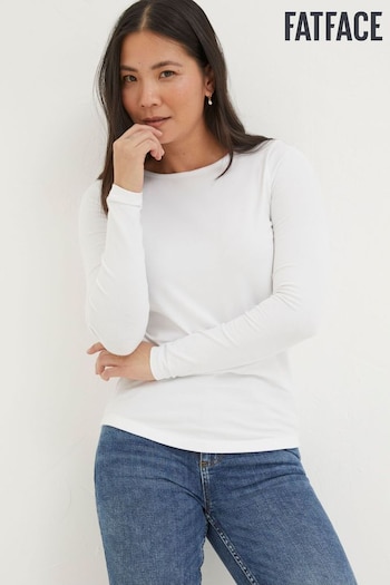 FatFace White Organic Cotton Bree T-Shirt (K76027) | £29.50