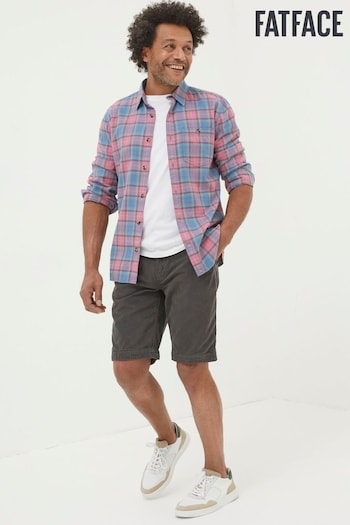 FatFace Grey Cove Flat Front Undyed Shorts (K76081) | £48