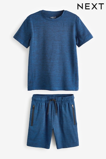 Navy Sports T-Shirt and Actual shorts Set (3-16yrs) (K76094) | £13 - £21