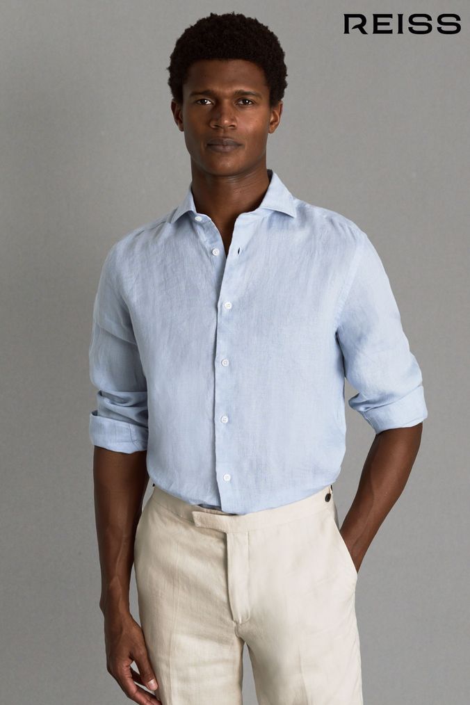 Linen sales tuxedo shirt