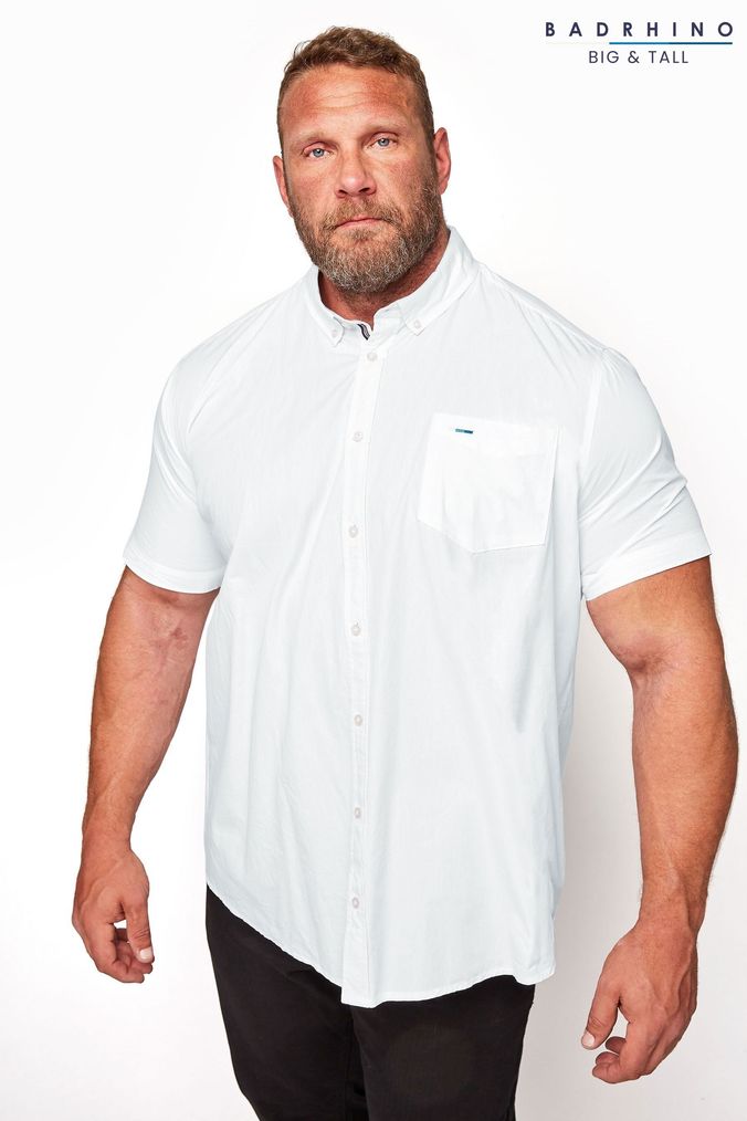 Mens big and tall short sleeve deals button down shirts