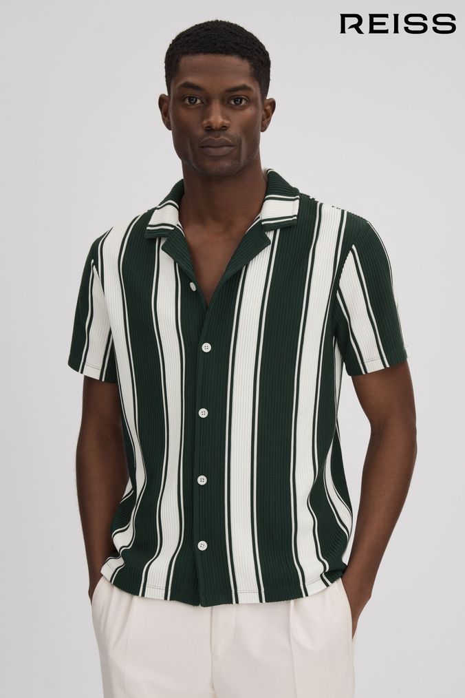 Striped top green shirt