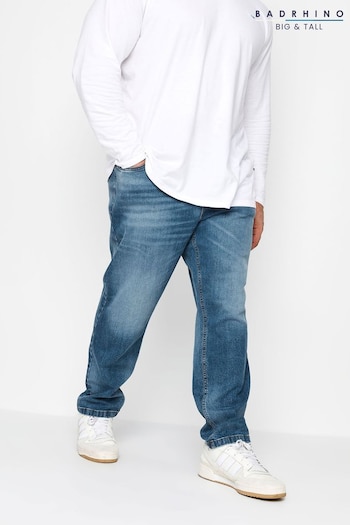 BadRhino Big & Tall Blue Washed Denim shirt Jeans (K76144) | £34