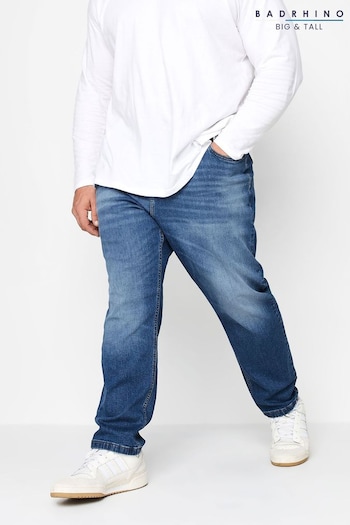 BadRhino Big & Tall Blue Washed Denim Jeans midi (K76145) | £34