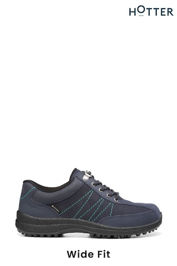 Hotter Blue Mist GTX Lace-Up Wide Fit Shoes Escape (K76163) | £109