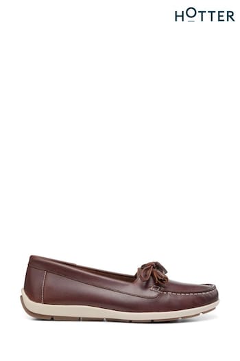 Hotter Brown Bay Slip-On Regular Fit Shoes (K76189) | £89