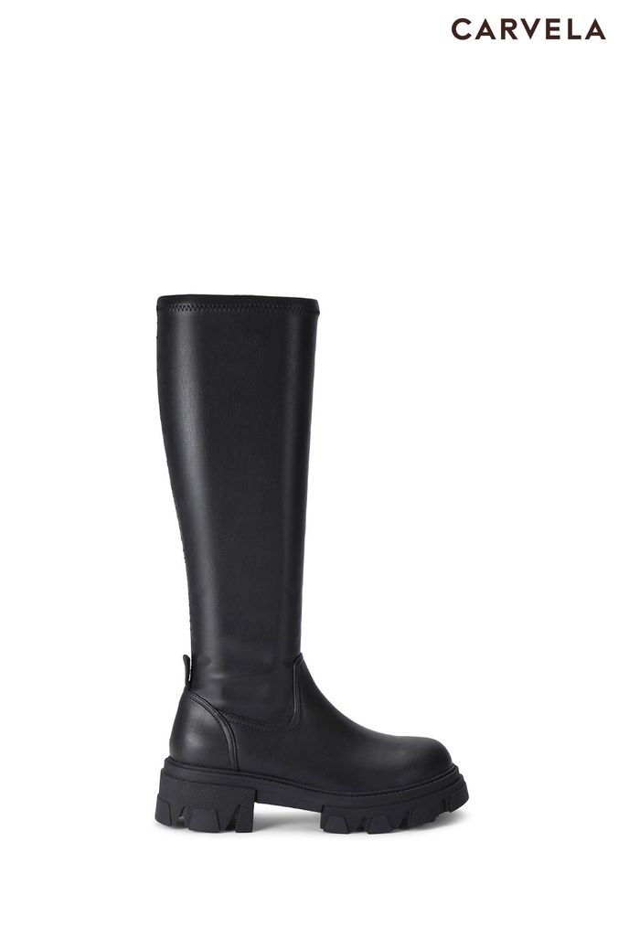 Buy Women s Boots Black Carvela Knee High Footwear Online Next UK