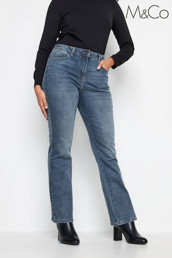 M&Co Blue Mid Wash Bootcut Jeans (K76297) | £29