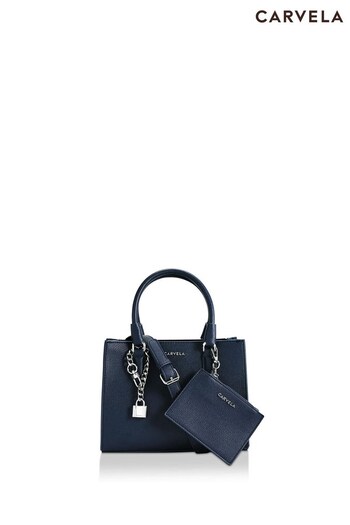Carvela Blue Mini Latte Bag (K76355) | £119