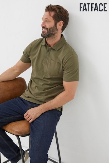 FatFace Green Perranporth Polo bordeaux Shirt (K76360) | £29.50