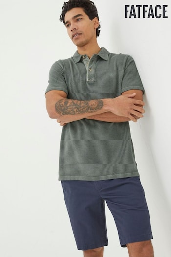 FatFace Green Fine Stripe t-shirt Polo Shirt (K76380) | £35