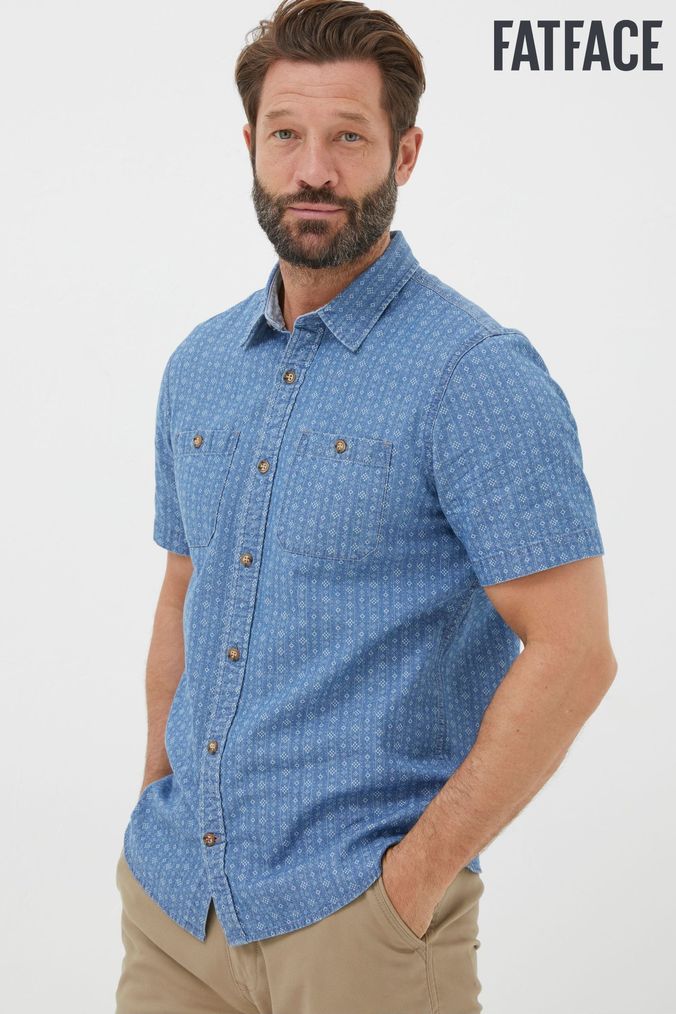 Buy Men s FatFace Short Sleeve Shirts Online Next UK