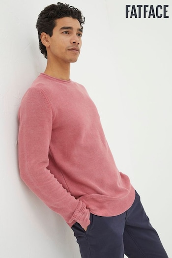 FatFace Red Berwick Washed Crew Jumper (K76407) | £52