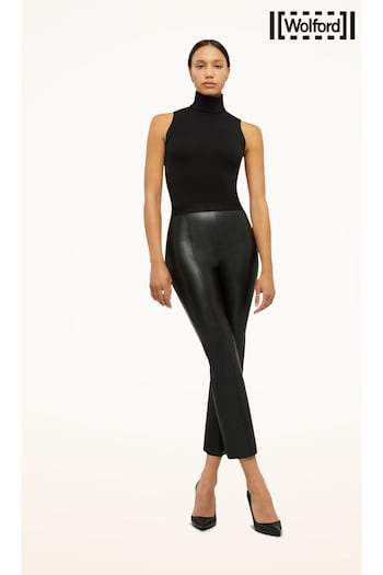 Wolford Black Jenna Flare Trousers (K76409) | £295