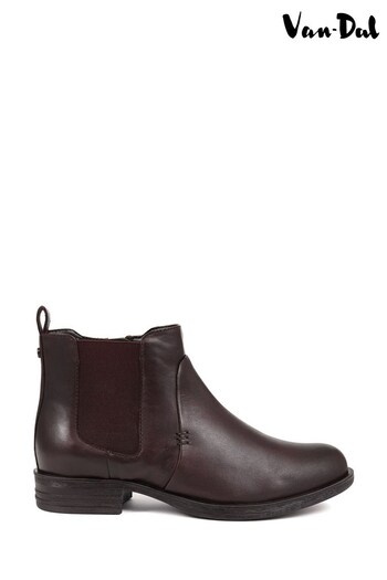 Pavers Van Dal Leather Brown Ankle Boots (K76430) | £95