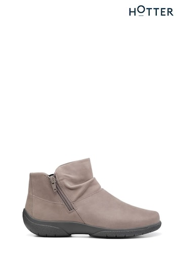 Hotter Grey Hotter Murmur Black Zip-Fastening Boots (K76553) | £95