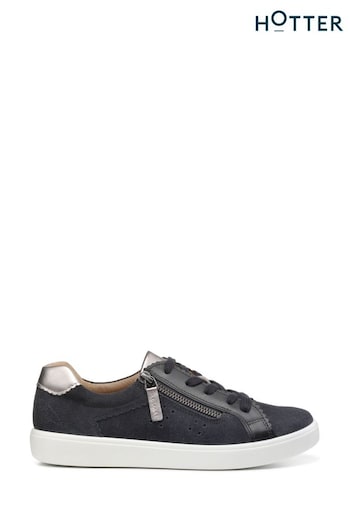 Hotter Grey Stellar Lace-Up/Zip Regular Fit Shoes (K76566) | £99