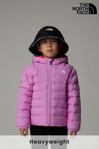 The North Face Purple Girls Reversible Perrito Hooded Jacket (K76692) | £80