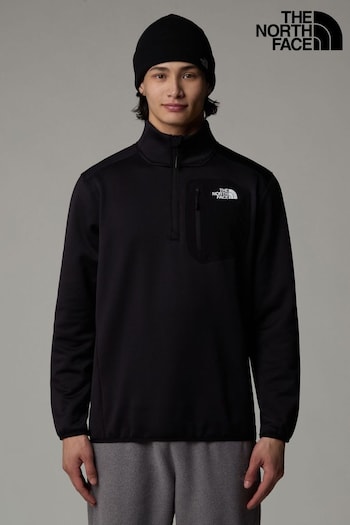 The North Face Black Crest 1/4 Zip Fleece (K76750) | £90