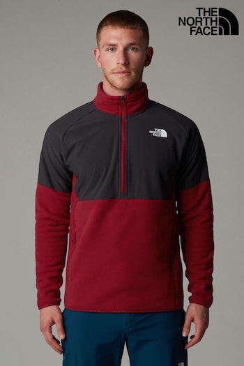 The North Face Red Glacier Quarter Zip Fleece (K76834) | £90