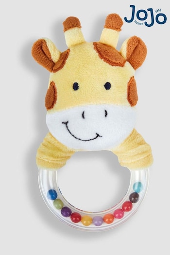A-Z Girls Brands Yellow Bead Ring Rattle (K76977) | £8.50