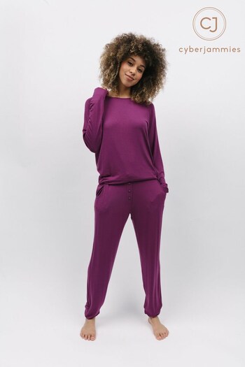 Cyberjammies Purple Jersey Pyjama Set (K76981) | £48