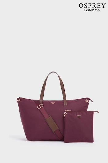 OSPREY LONDON Purple The Wanderer Nylon Weekender Bag With Pouch (K77040) | £95