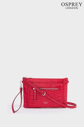 Osprey London  The Ruby Leather Cross-Body Cognac Clutch (K77041) | £75