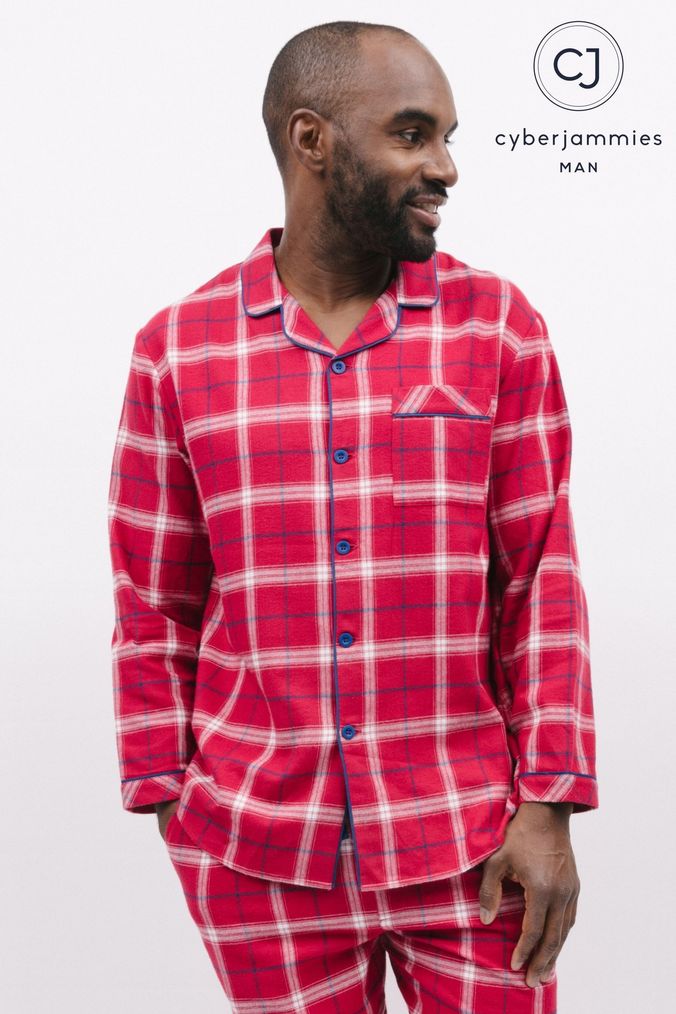 Mens red tartan sales pyjamas