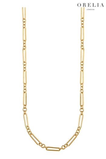 Orelia London Gold Tone Open Link Chain Long Necklace (K77245) | £30