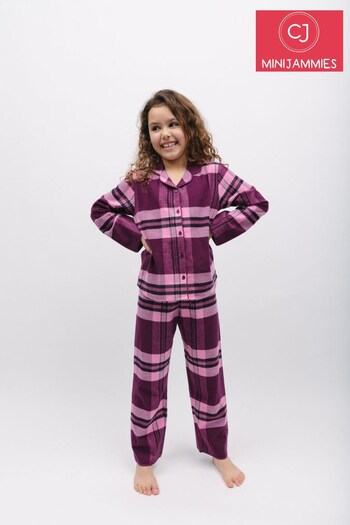 Cyberjammies Purple Check Pyjama Set (K77290) | £25