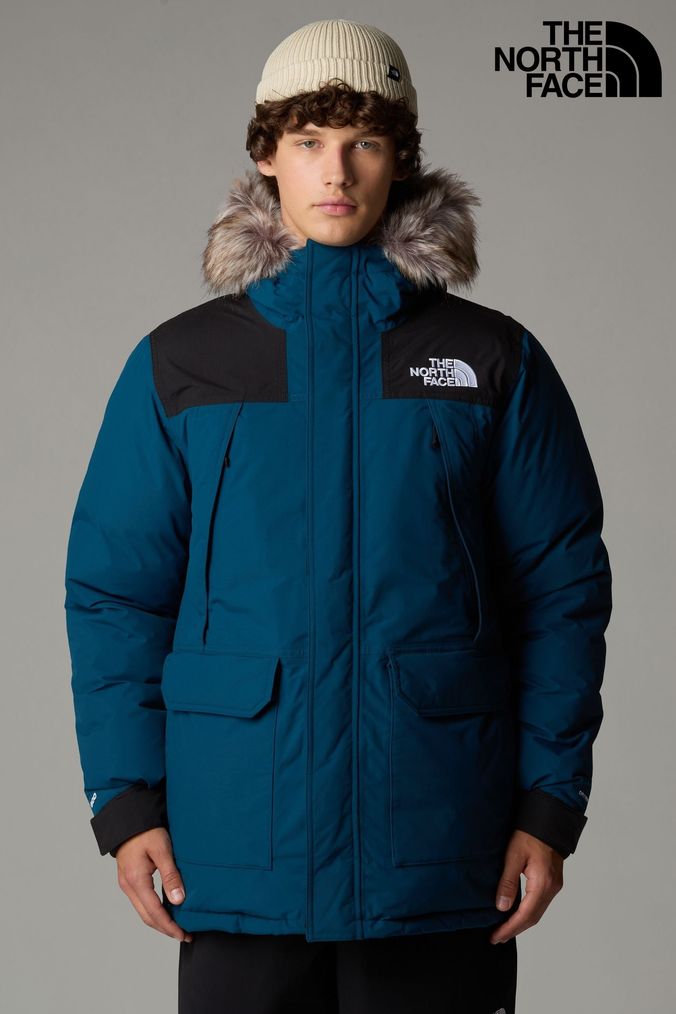 Buy Men s Blue Parka Coatsandjackets Online Next UK