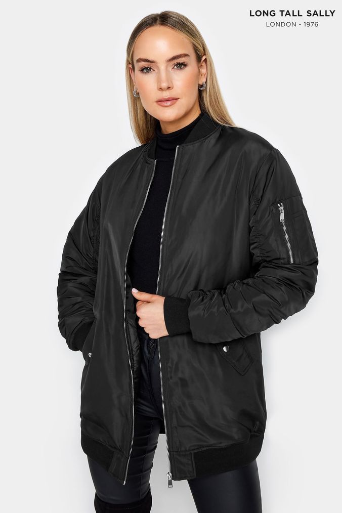 Tall womens bomber top jacket
