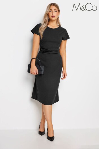 M&Co Black Bow Side Dress (K77481) | £34