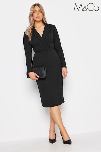 M&Co Black Tuxedo Dress (K77486) | £34