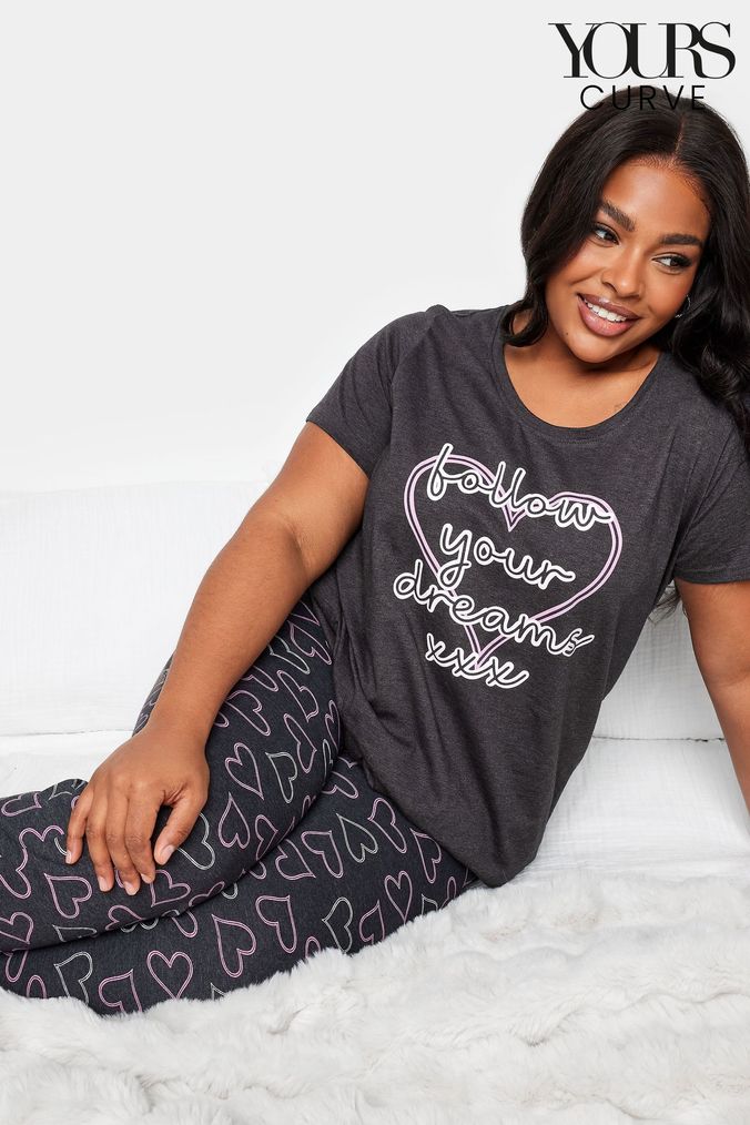 Buy Women s Pyjamas Yours Curve Nightwear Online Next UK