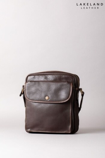 Lakeland Leather Kelsick Leather Reporter Brown Bag (K77788) | £99