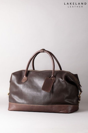 Lakeland Leather Kelsick Leather Brown Holdall (K77794) | £229