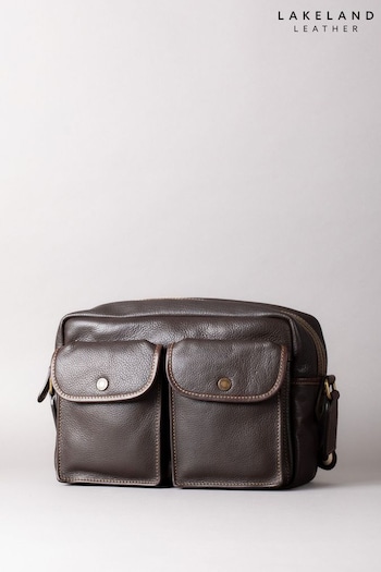Lakeland Leather Kelsick Leather Messenger Brown Bag (K77818) | £139