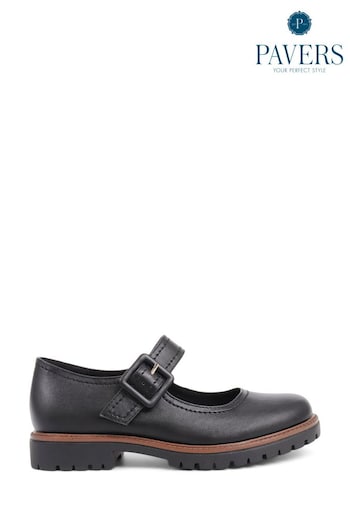 Pavers Black Mary Jane Shoes (K77839) | £33