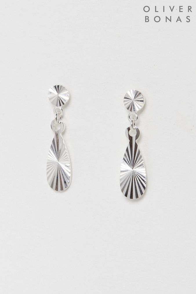 Oliver bonas shop anatola silver earrings