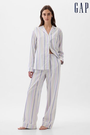 Gap Blue Stripe Poplin Pyjama Trousers (K78149) | £30