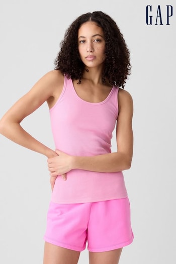 Gap Pink Ribbed Support Pyjama Tank Top (K78217) | £15